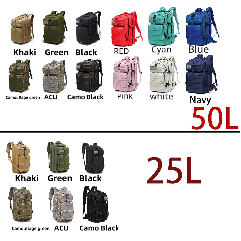 25L/50L Waterproof Backpack