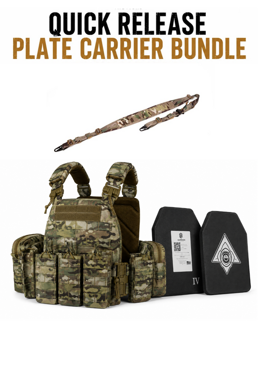 Full Kit Quick Release Plate Carrier with Level 4 Plates