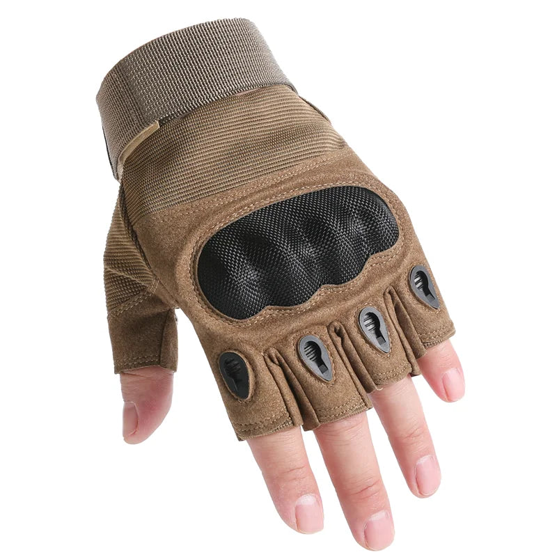 Tactical gloves Carbon fiber hard Knuckles