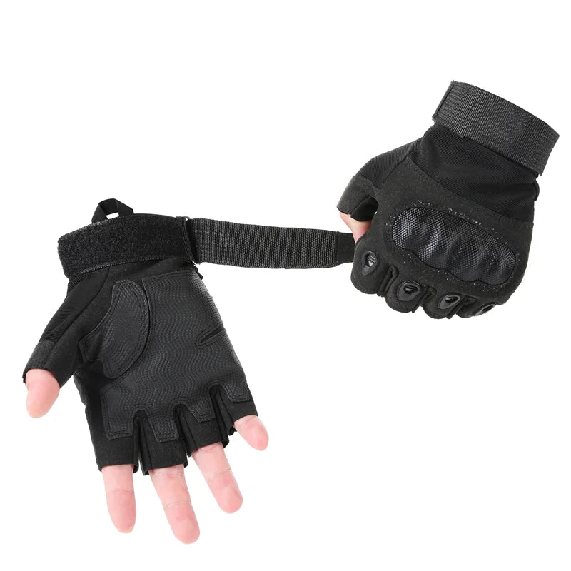 Tactical gloves Carbon fiber hard Knuckles