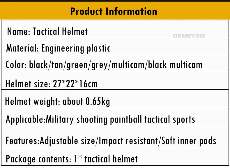 Tactical Fast Helmet for Airsoft & Outdoor Sports, WARRIORS BUDGET