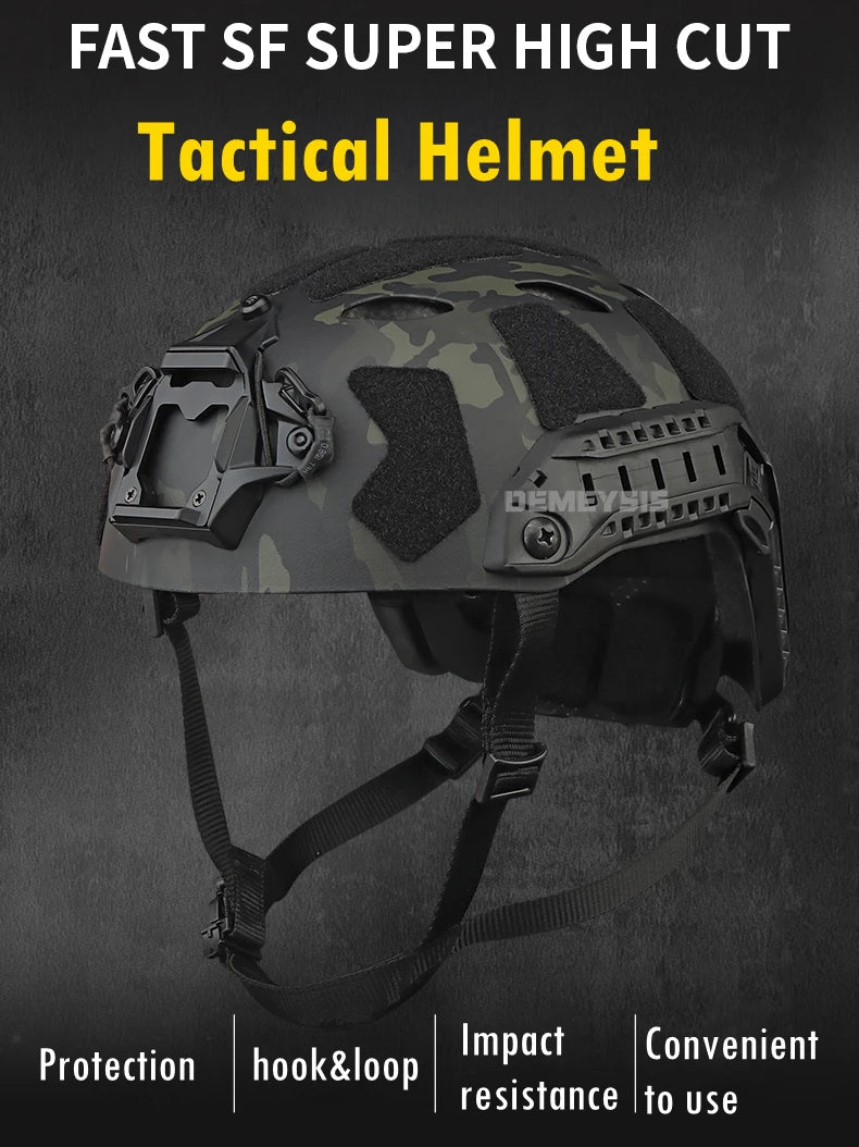 Tactical Fast Helmet for Airsoft & Outdoor Sports, WARRIORS BUDGET
