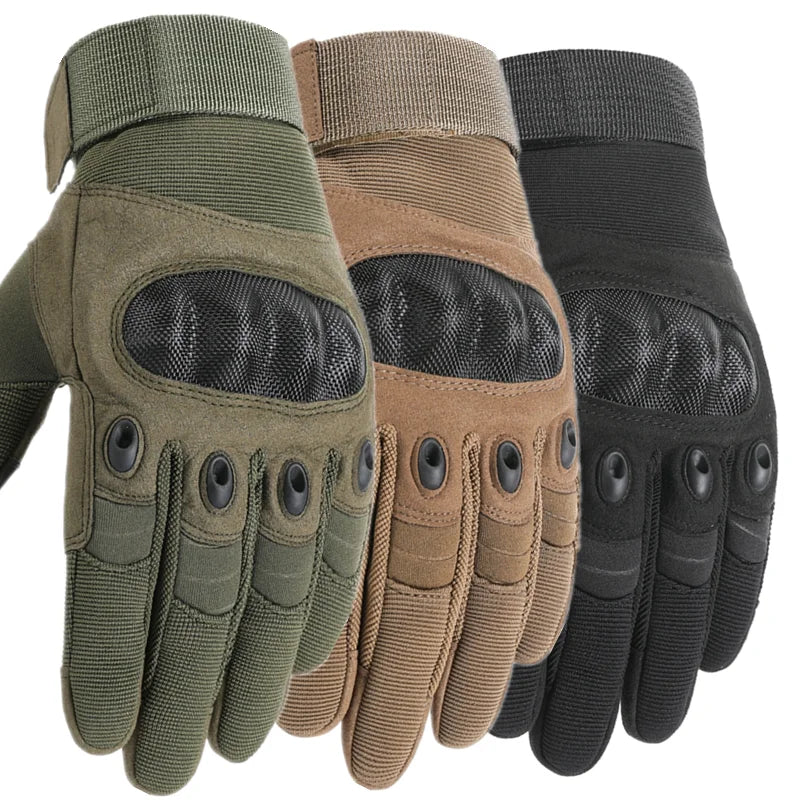 Tactical gloves Carbon fiber hard Knuckles