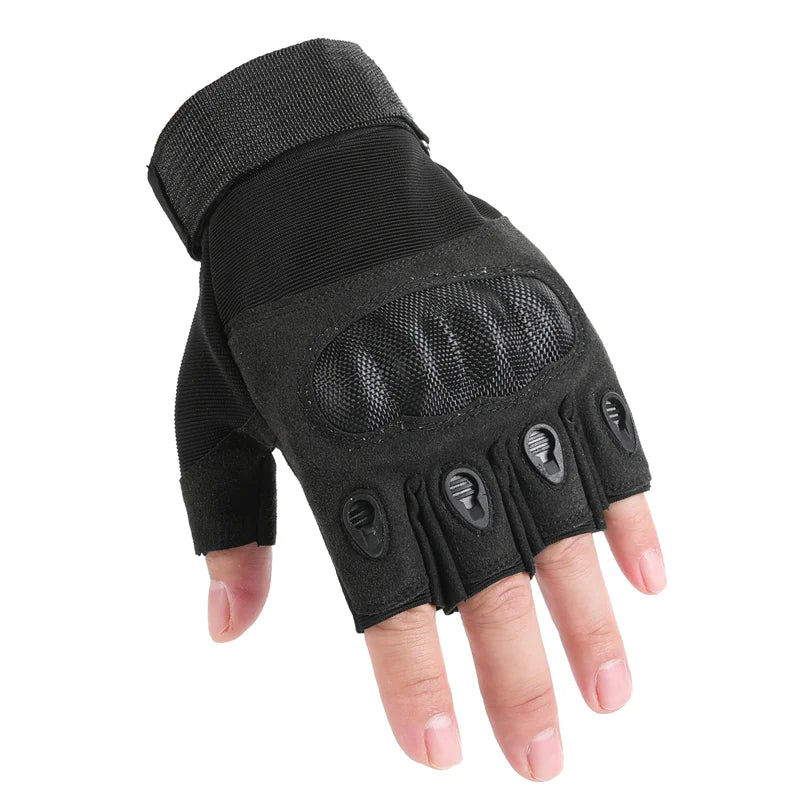 Tactical gloves Carbon fiber hard Knuckles