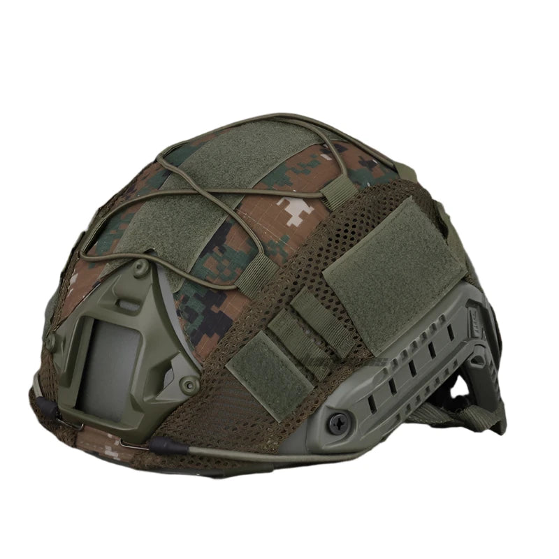 Adjustable FAST Helmet Cover for Tactical Airsoft, WARRIORS