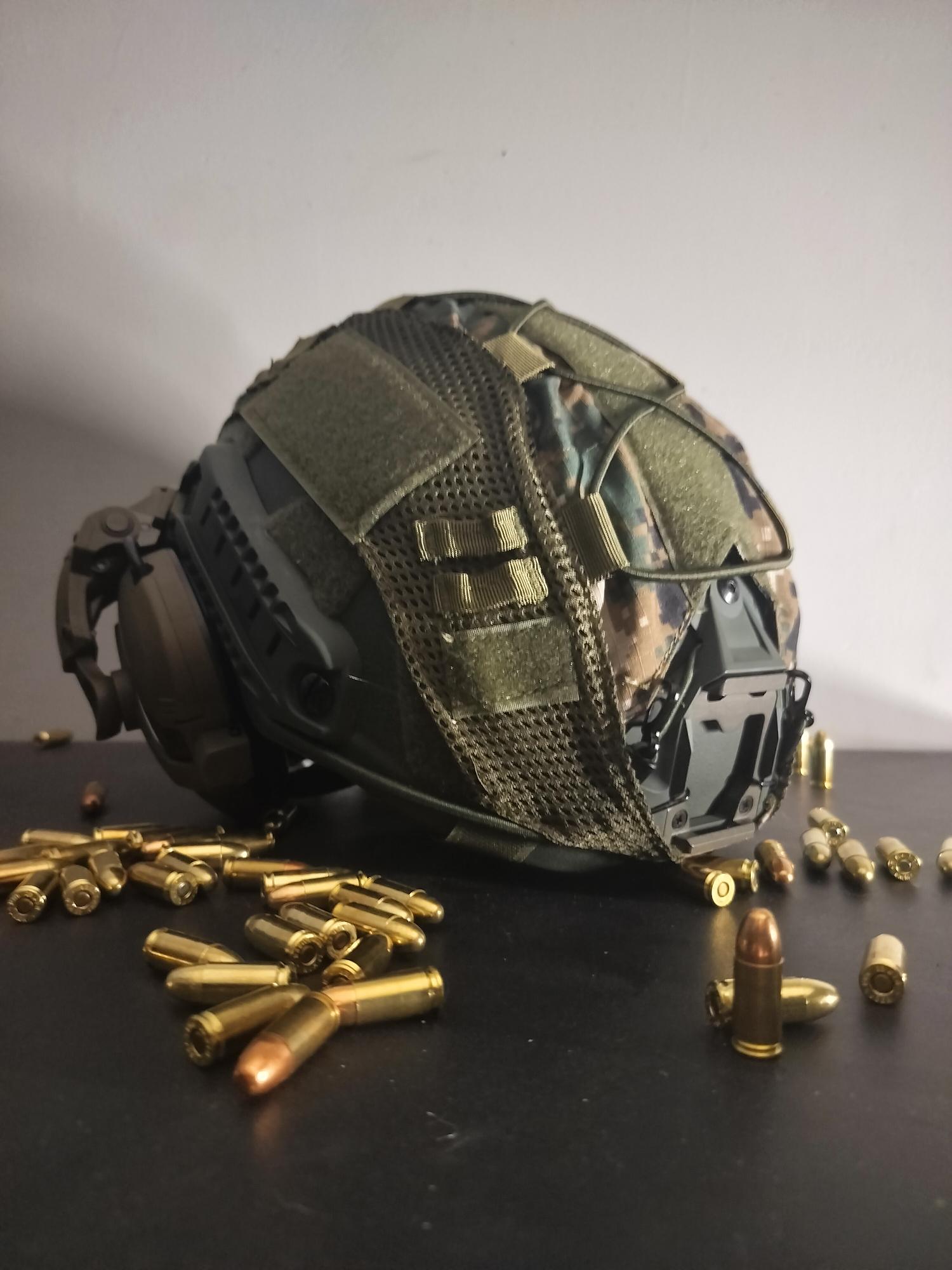 Adjustable FAST Helmet Cover for Tactical Airsoft, WARRIORS