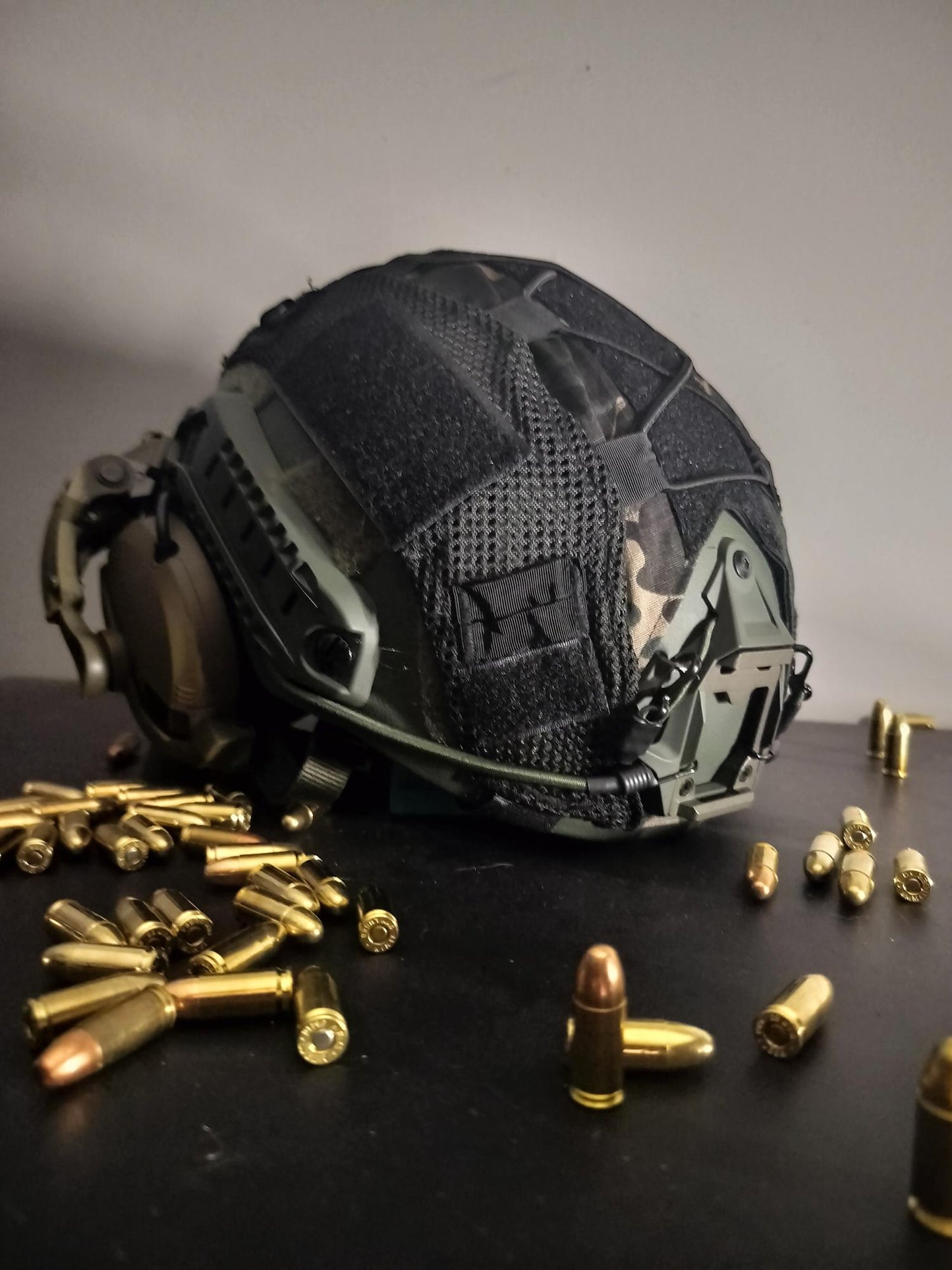 Adjustable FAST Helmet Cover for Tactical Airsoft, WARRIORS