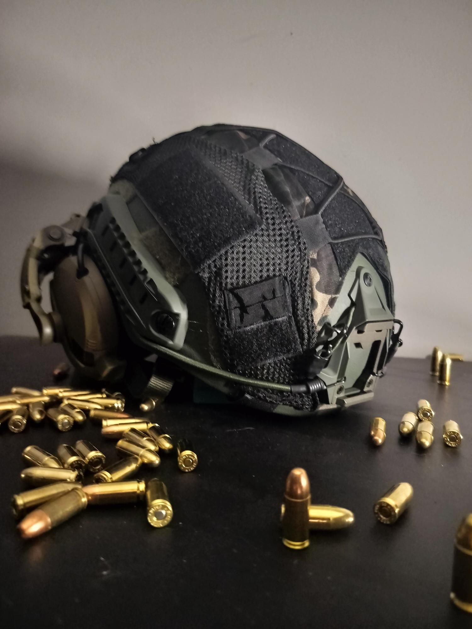 Adjustable FAST Helmet Cover for Tactical Airsoft, WARRIORS