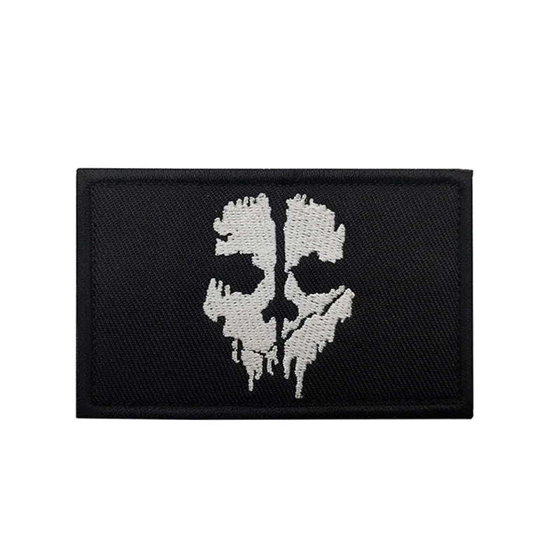 Ghost Velcro Patch | 3D Tactical Embroidered Morale Gear