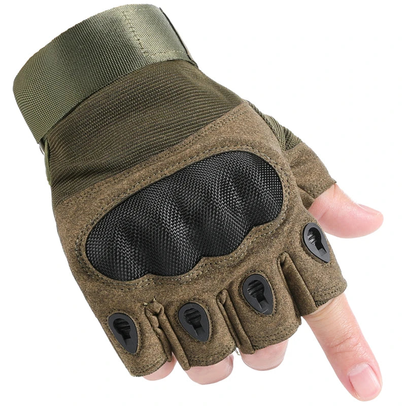 Tactical gloves Carbon fiber hard Knuckles