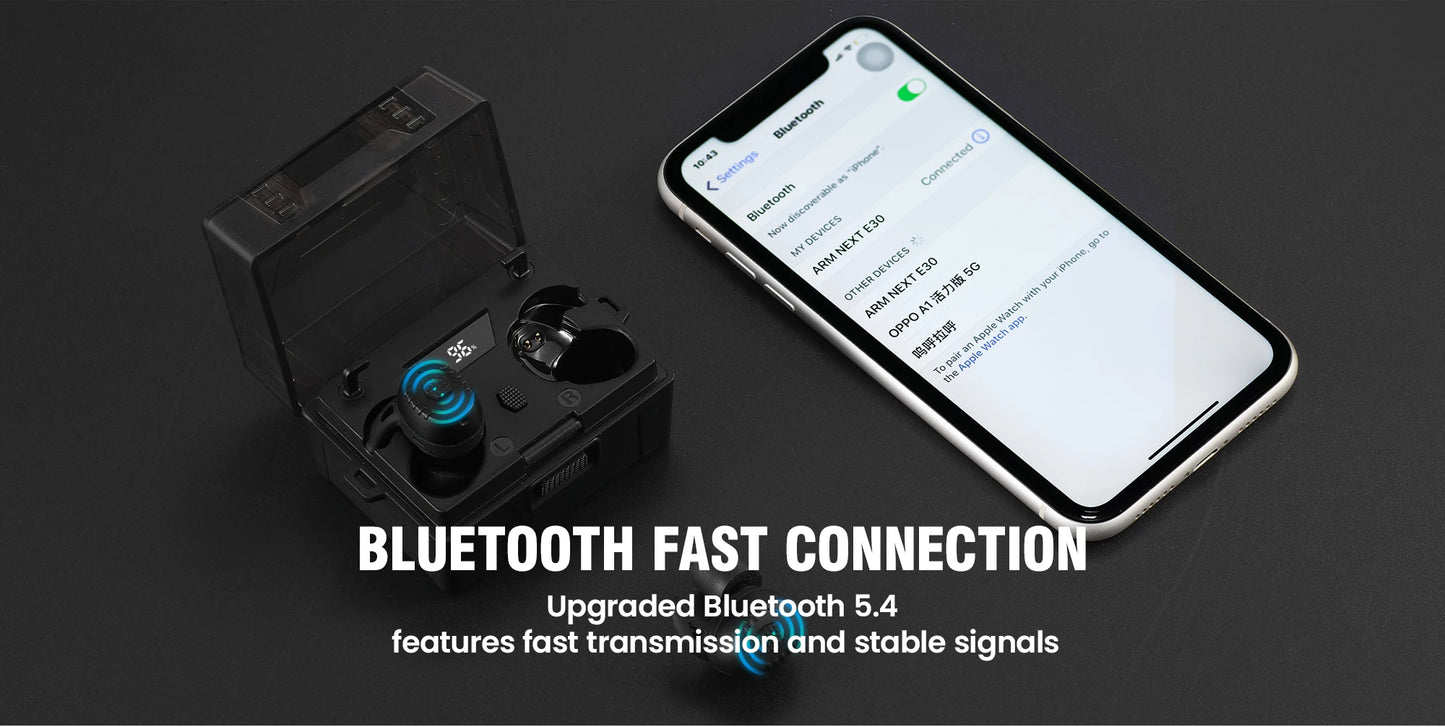 Noise cancelling/ bluetooth ear protection earbuds