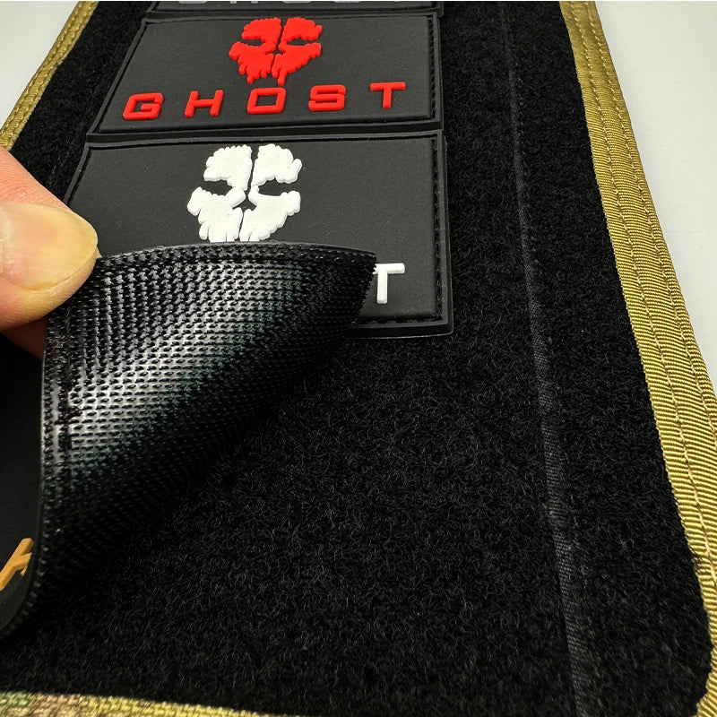 Ghost Embroidery Noctilucent PVC Tactical Morale Patch, WARRIORS