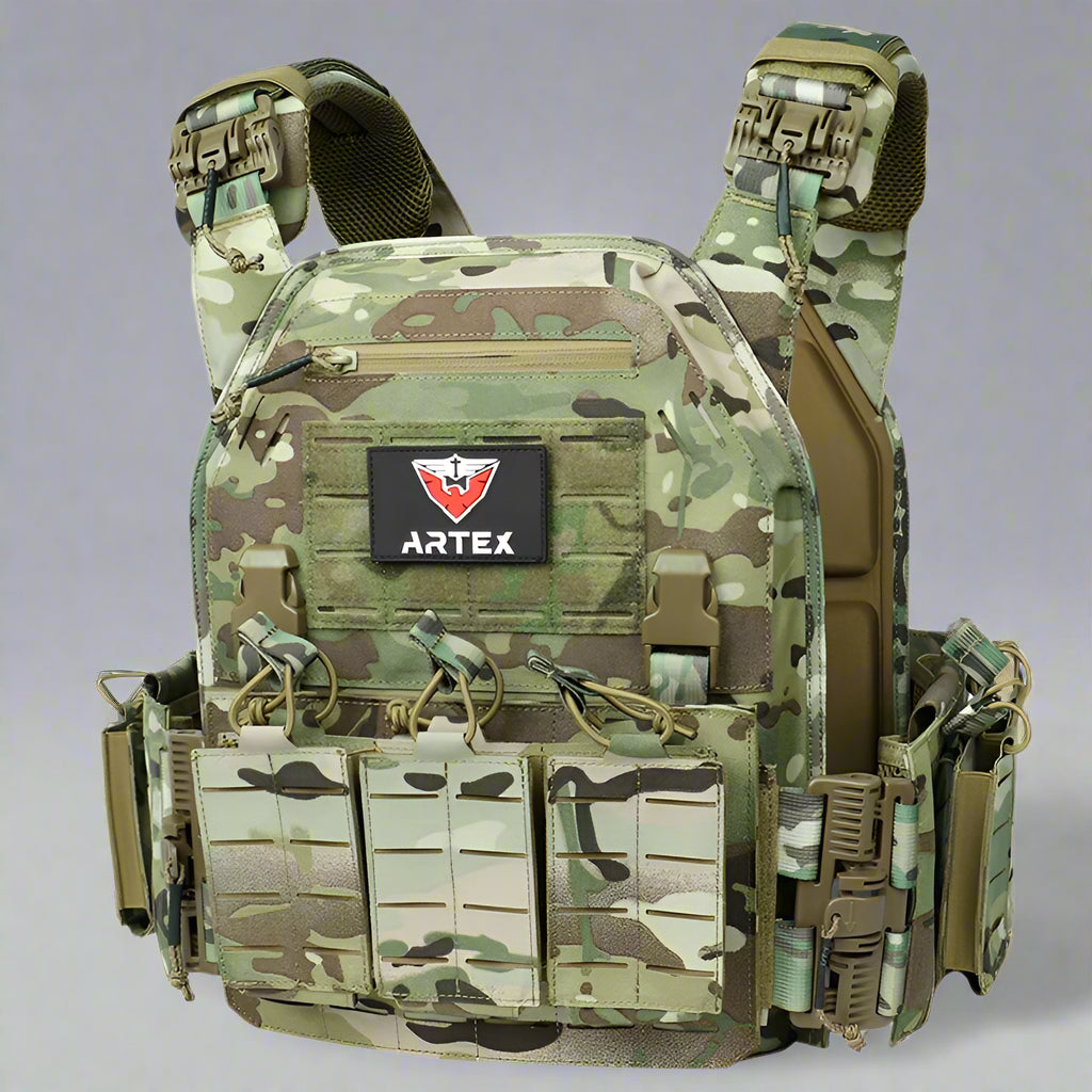 Ranger Green Tactical Plate Carrier Vest with Quick Release, WARRIORS