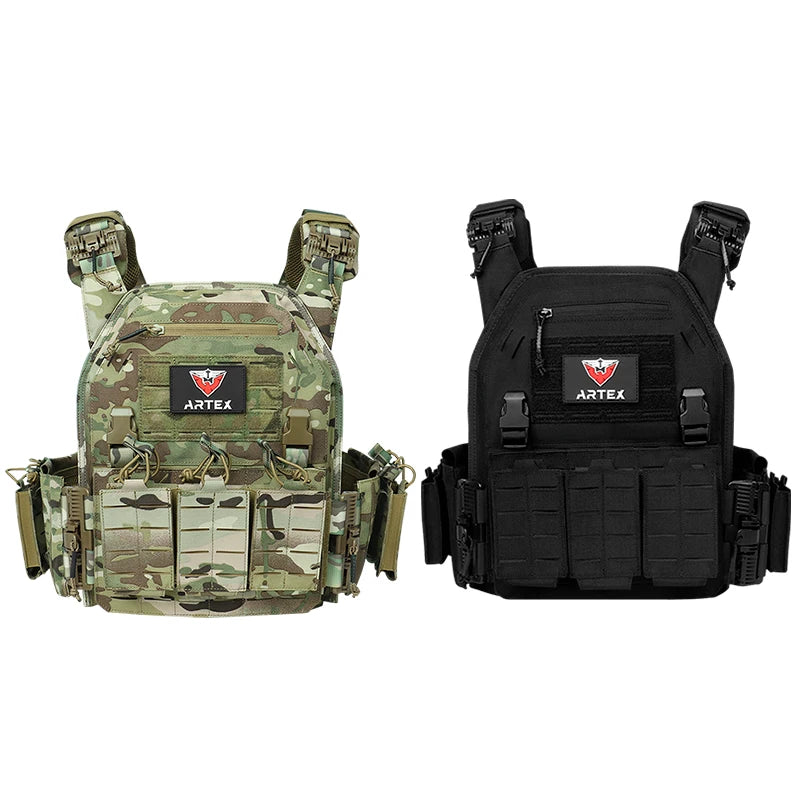 Ranger Green Tactical Plate Carrier Vest with Quick Release, WARRIORS
