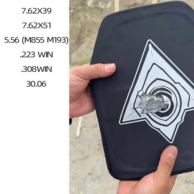 Level 4 rifle rated hard armor plate 10x12