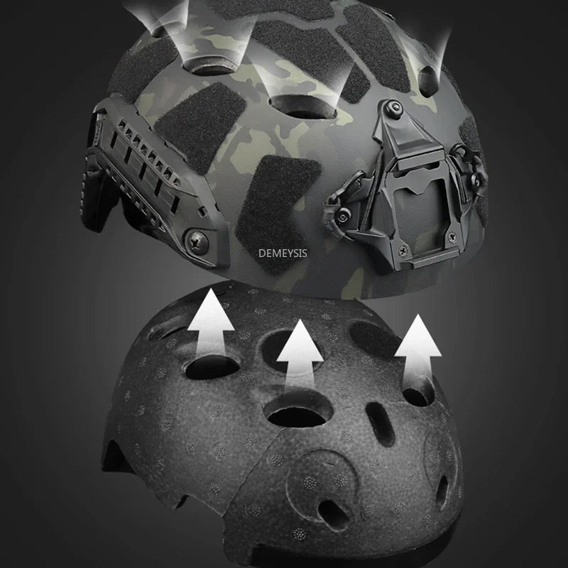 Tactical Fast Helmet for Airsoft & Outdoor Sports, WARRIORS BUDGET