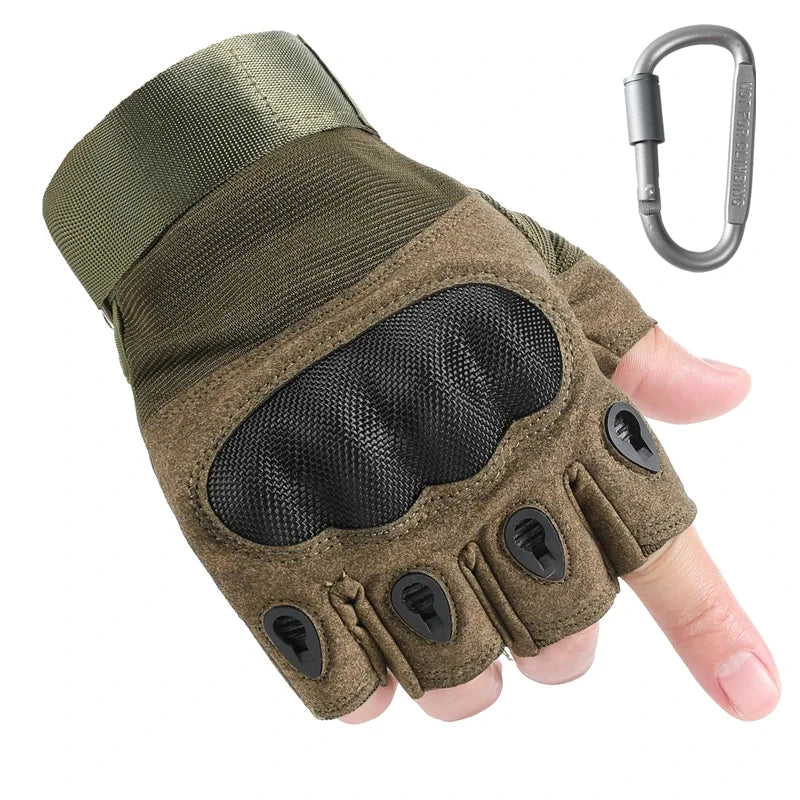 Tactical gloves Carbon fiber hard Knuckles