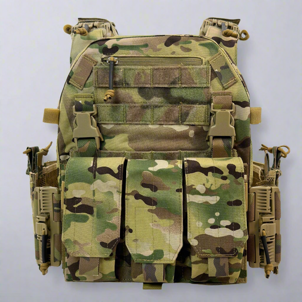 Quick Release Tactical Vest with Triple Pouch, Warriors Budget
