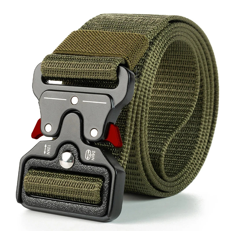 Tactical Quick Release Belt for Men & Women, Black Nylon, WARRIORS