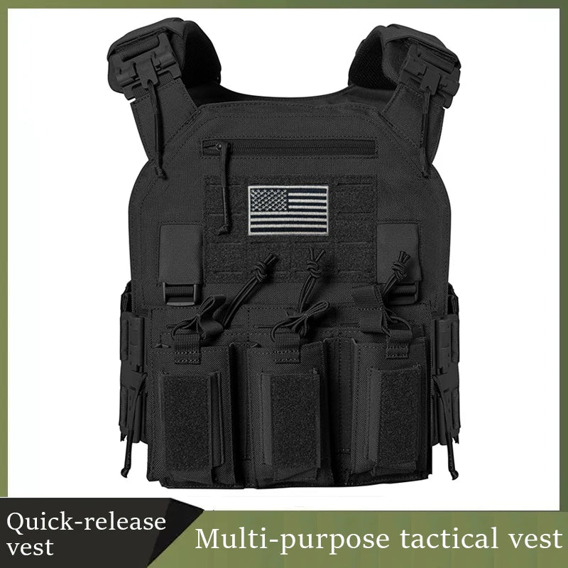 Quick Release Plate carrier 3 rifle mag/ 3 pistol mag pouch