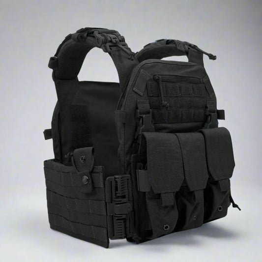 Quick Release Tactical Vest with Triple Pouch, Warriors Budget