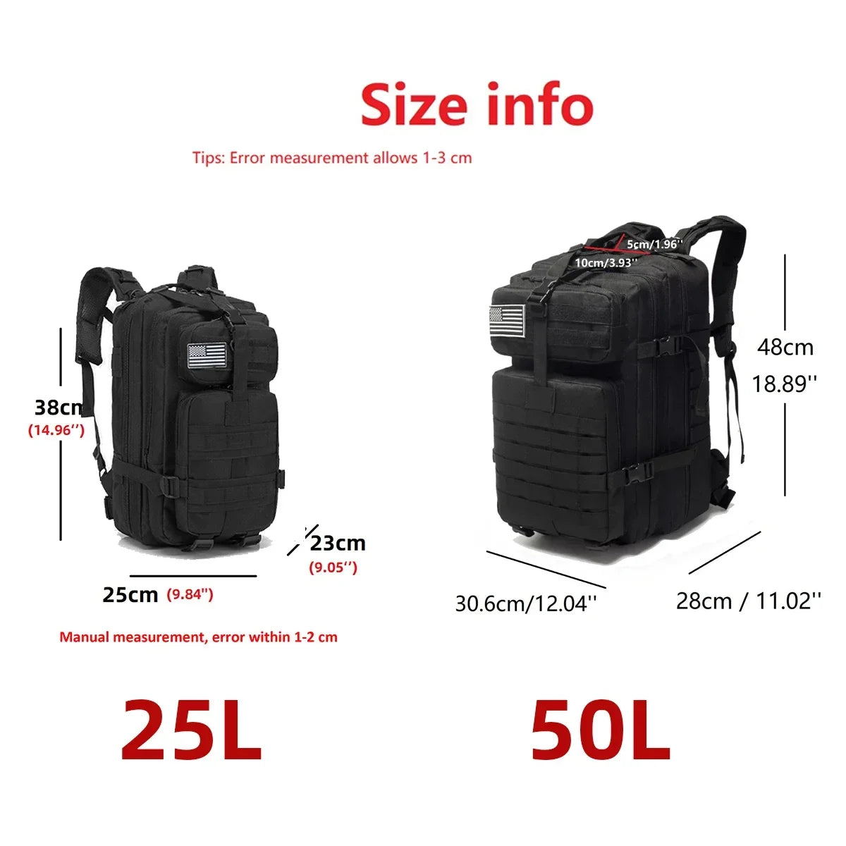 25L/50L Waterproof  Backpack