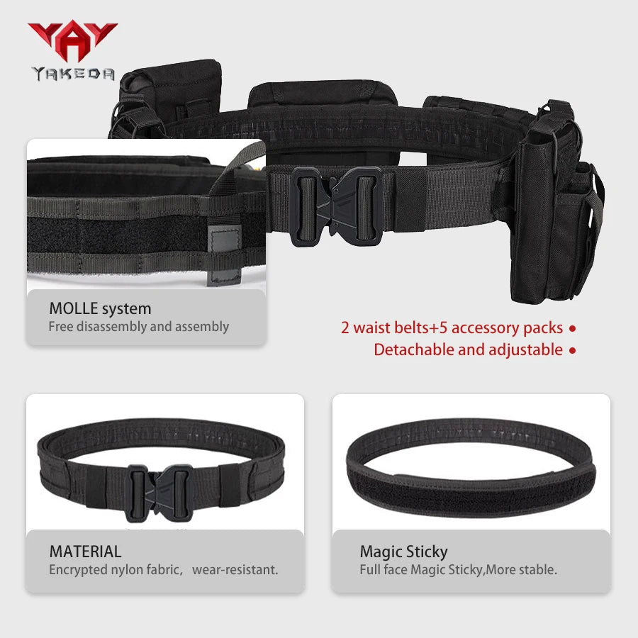 Tactical belt quick detach kit
