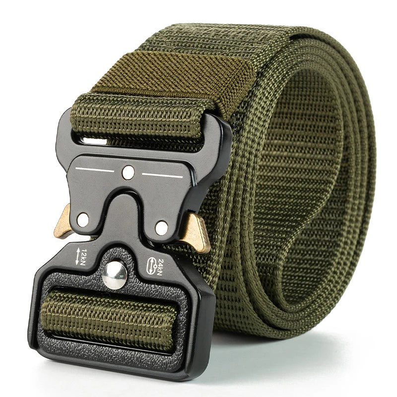 Tactical Quick Release Belt for Men & Women, Black Nylon, WARRIORS