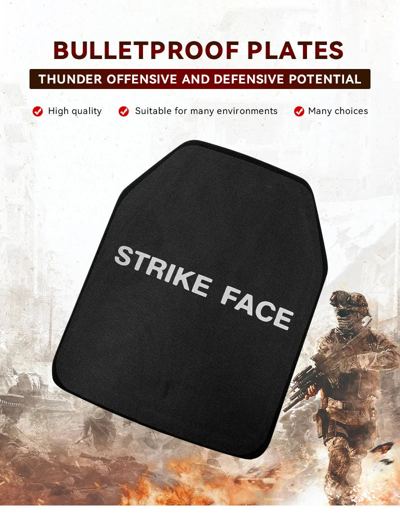 Tactical Bulletproof Steel Plate for Safety Vest, WARRIORS
