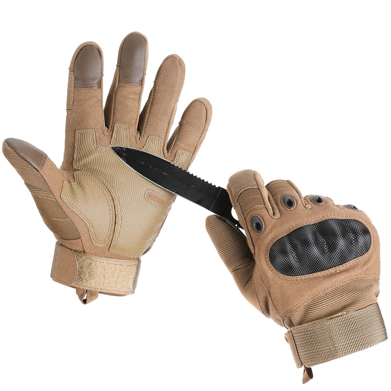 Tactical gloves Carbon fiber hard Knuckles