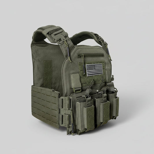 Quick Release Plate carrier 3 rifle mag/ 3 pistol mag pouch