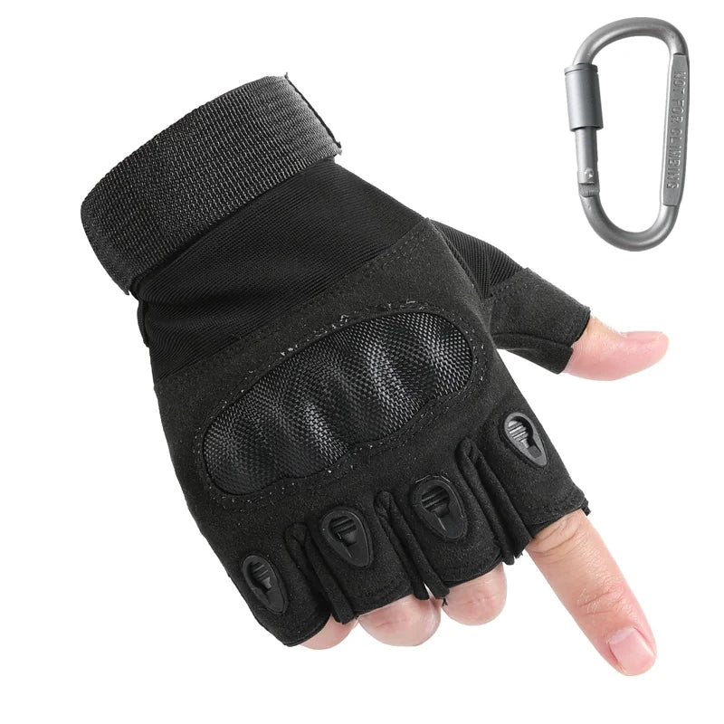 Tactical gloves Carbon fiber hard Knuckles