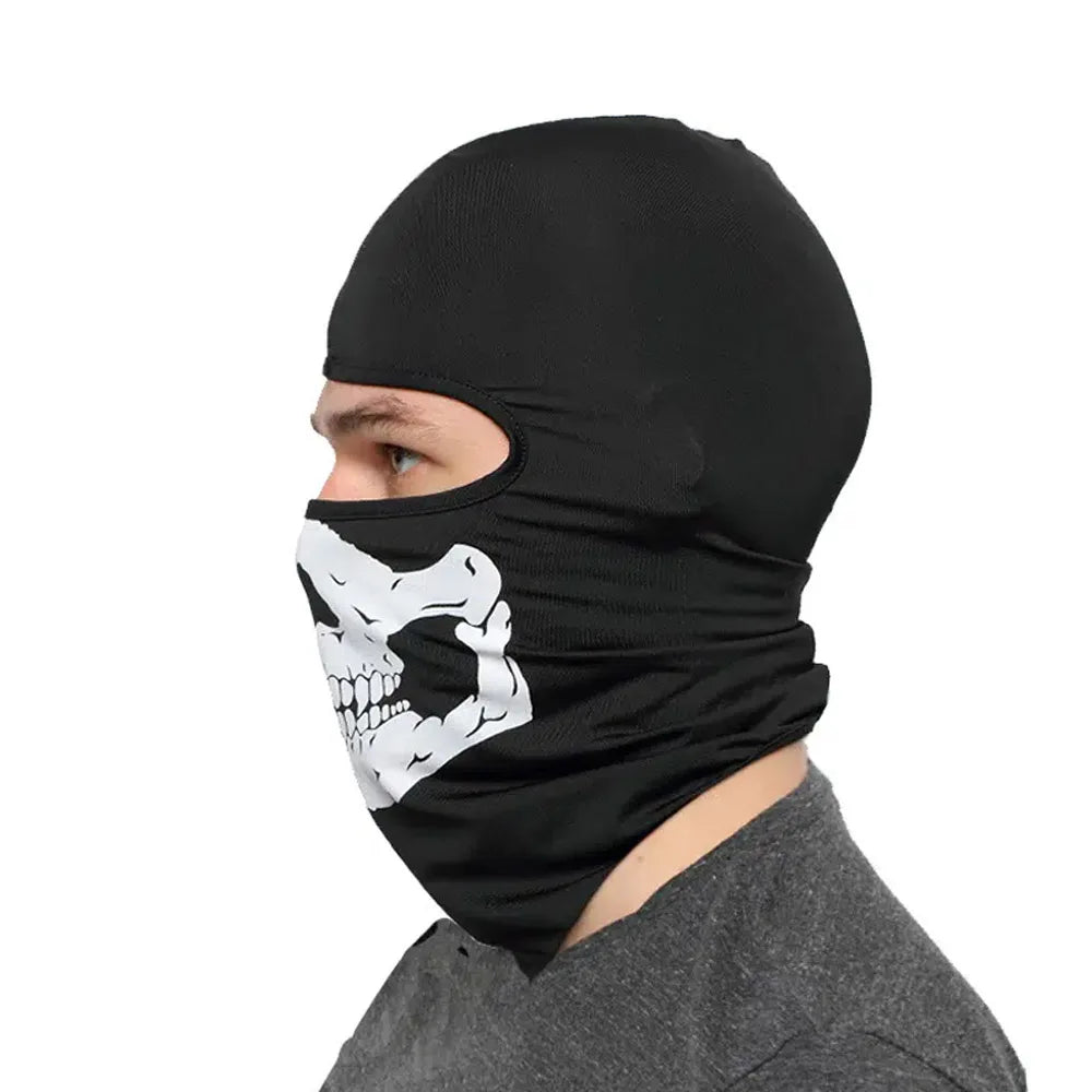 Halloween Skull Print Balaclava, Ghost Mask for Cosplay, WARRIORS