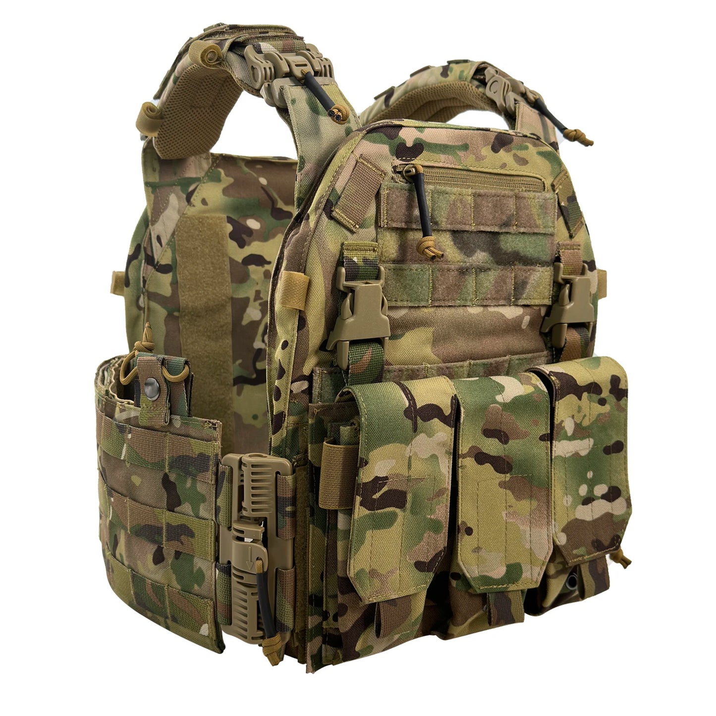 Quick Release Tactical Vest with Triple Pouch, Warriors Budget