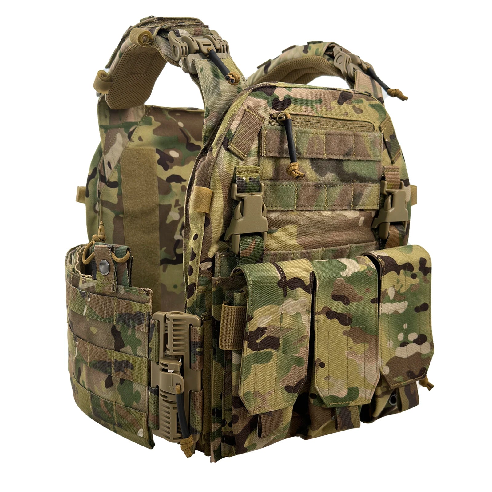 Quick Release Tactical Vest with Triple Pouch, Warriors Budget