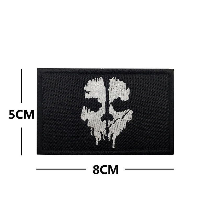 Ghost Velcro Patch | 3D Tactical Embroidered Morale Gear