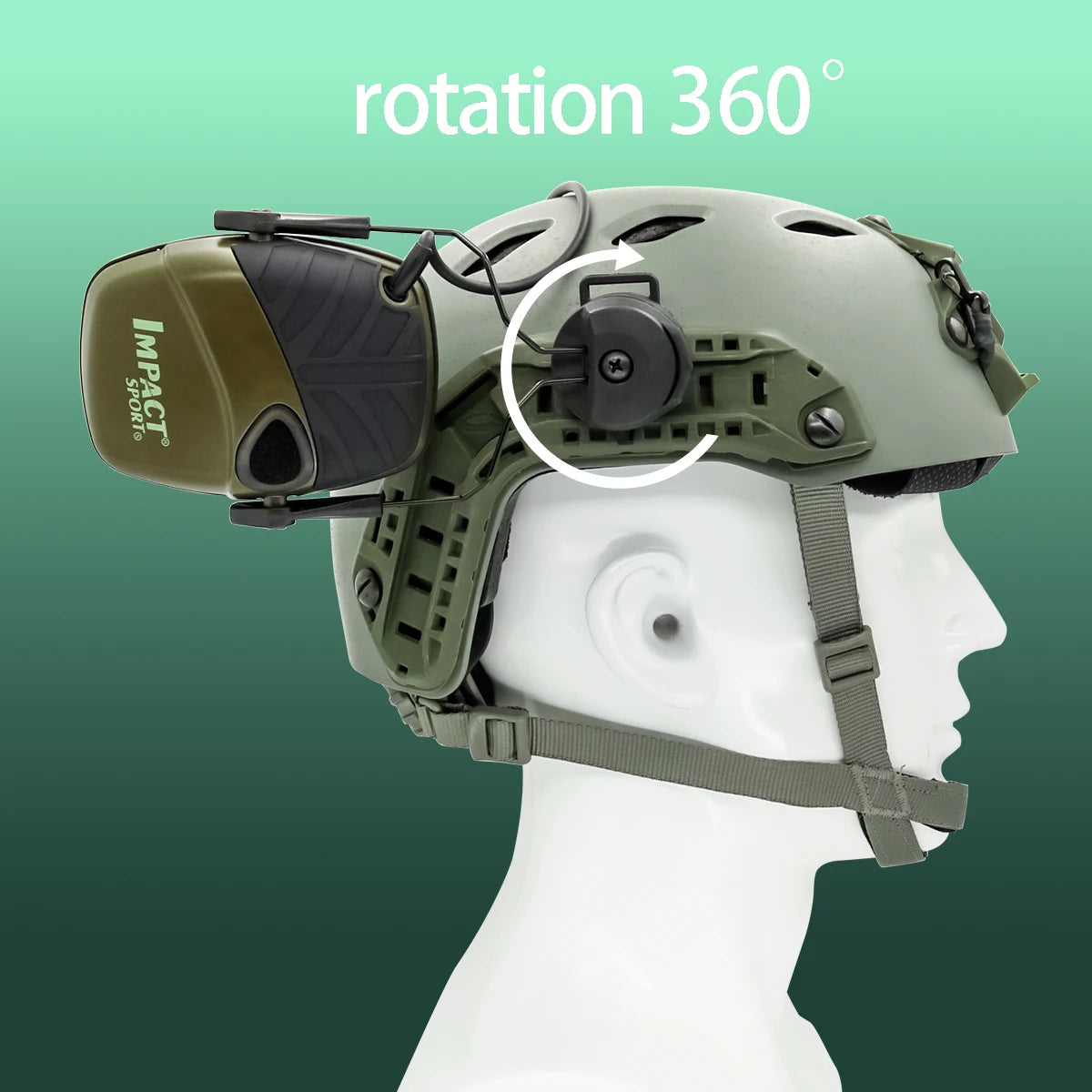 Walker Impact Sport Helmet Mounts | Standard Tactical Fit