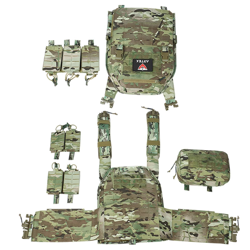 Ranger Green Tactical Plate Carrier Vest with Quick Release, WARRIORS