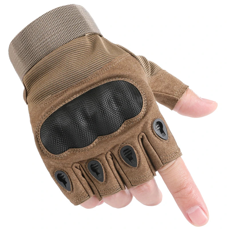 Tactical gloves Carbon fiber hard Knuckles