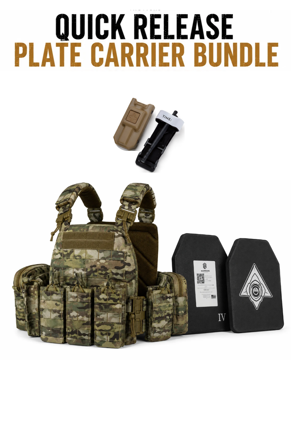 Full Kit Quick Release Plate Carrier with Level 4 Plates