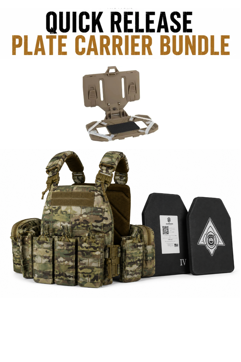 Full Kit Quick Release Plate Carrier with Level 4 Plates