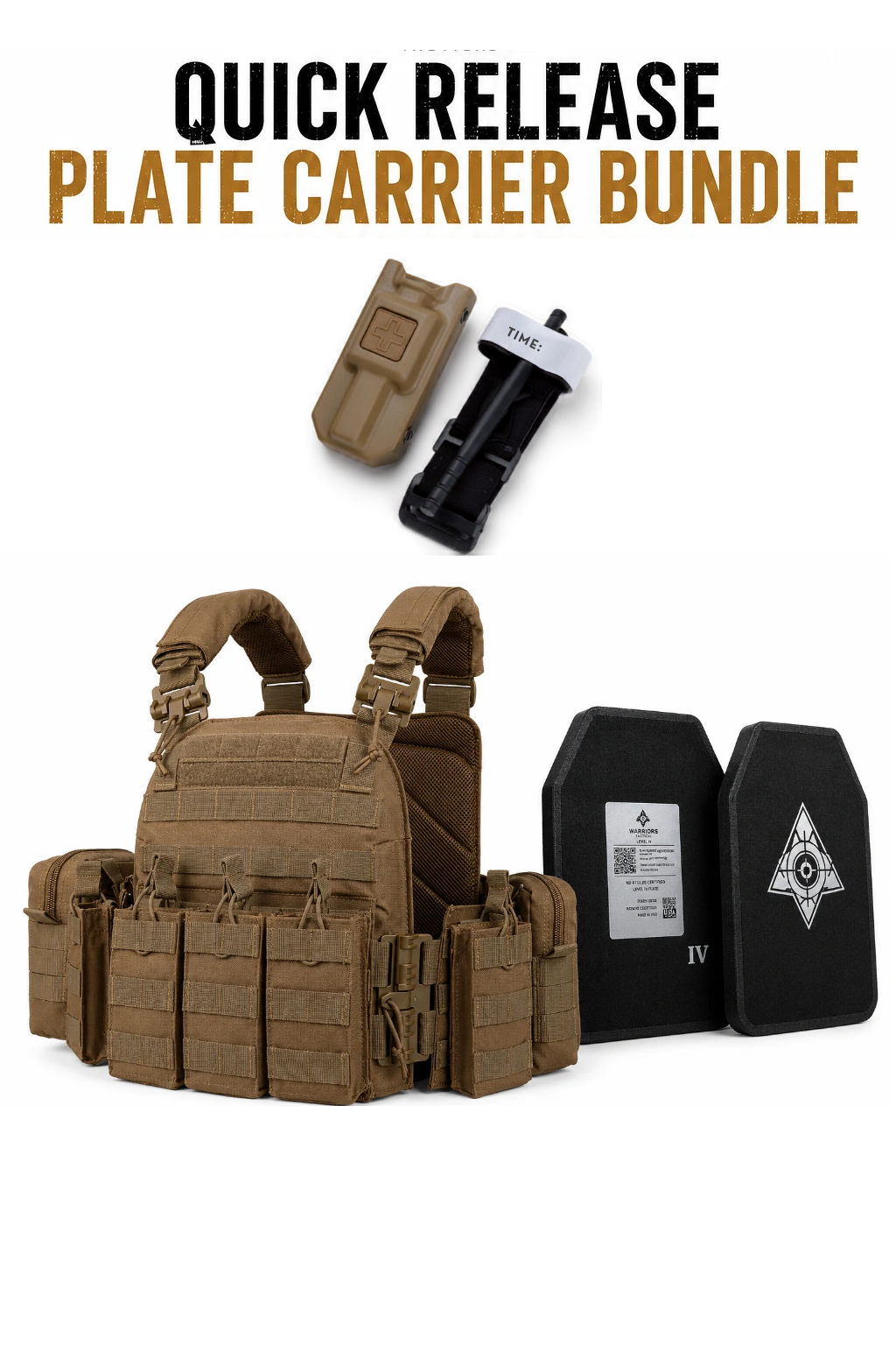 Full Kit Quick Release Plate Carrier with Level 4 Plates